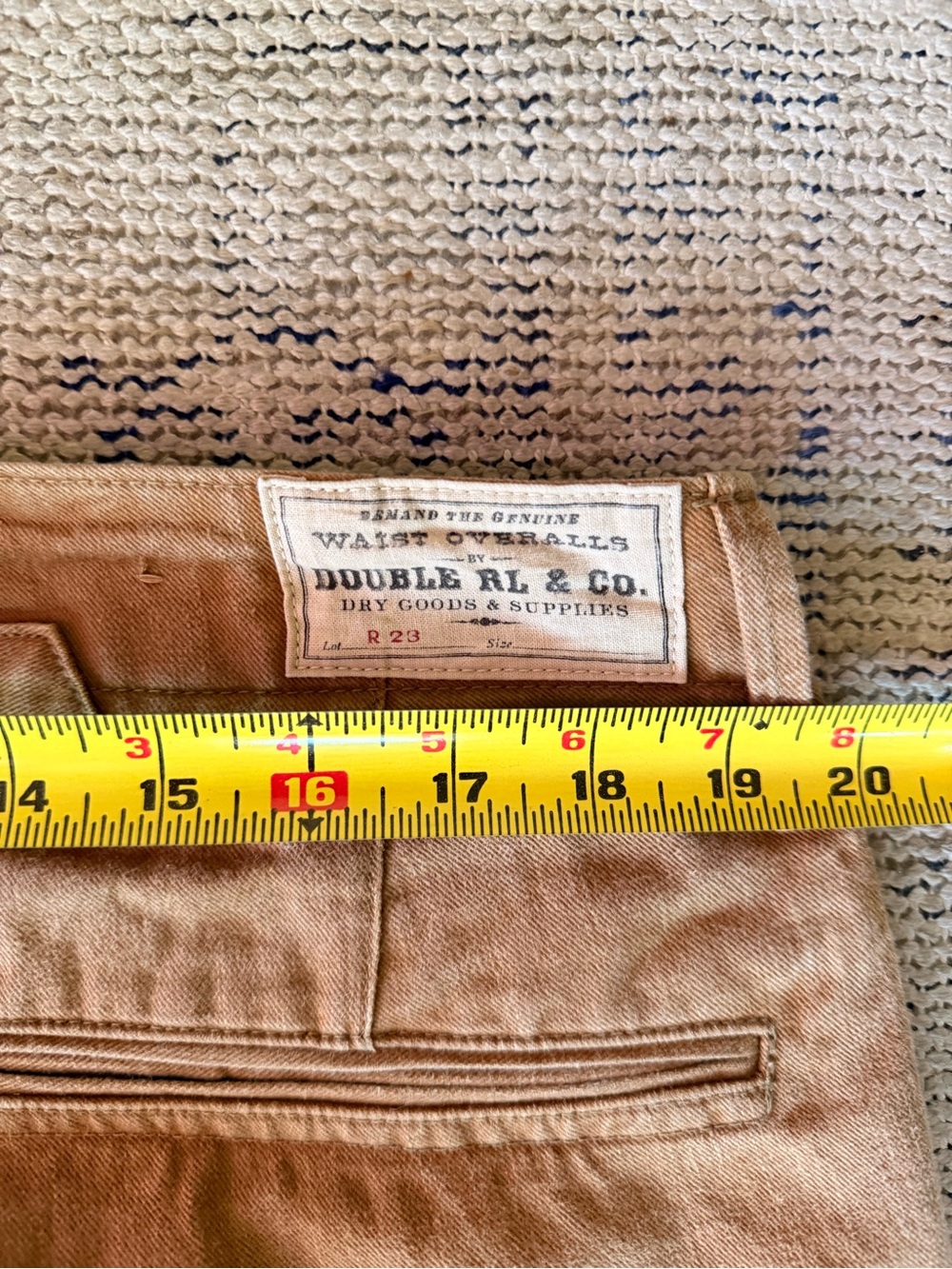 RRL by Ralph Lauren Men’s Overall Pants 38 x 32 - Picture 6 of 6